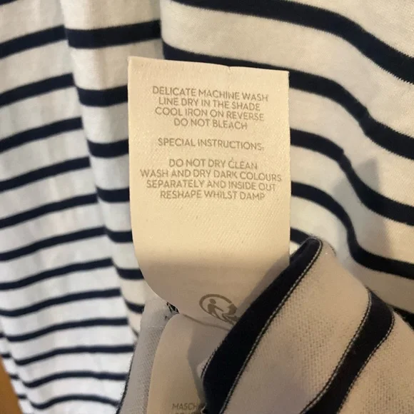 Boden Navy Striped T-Shirt Dress - Picture 7 of 7